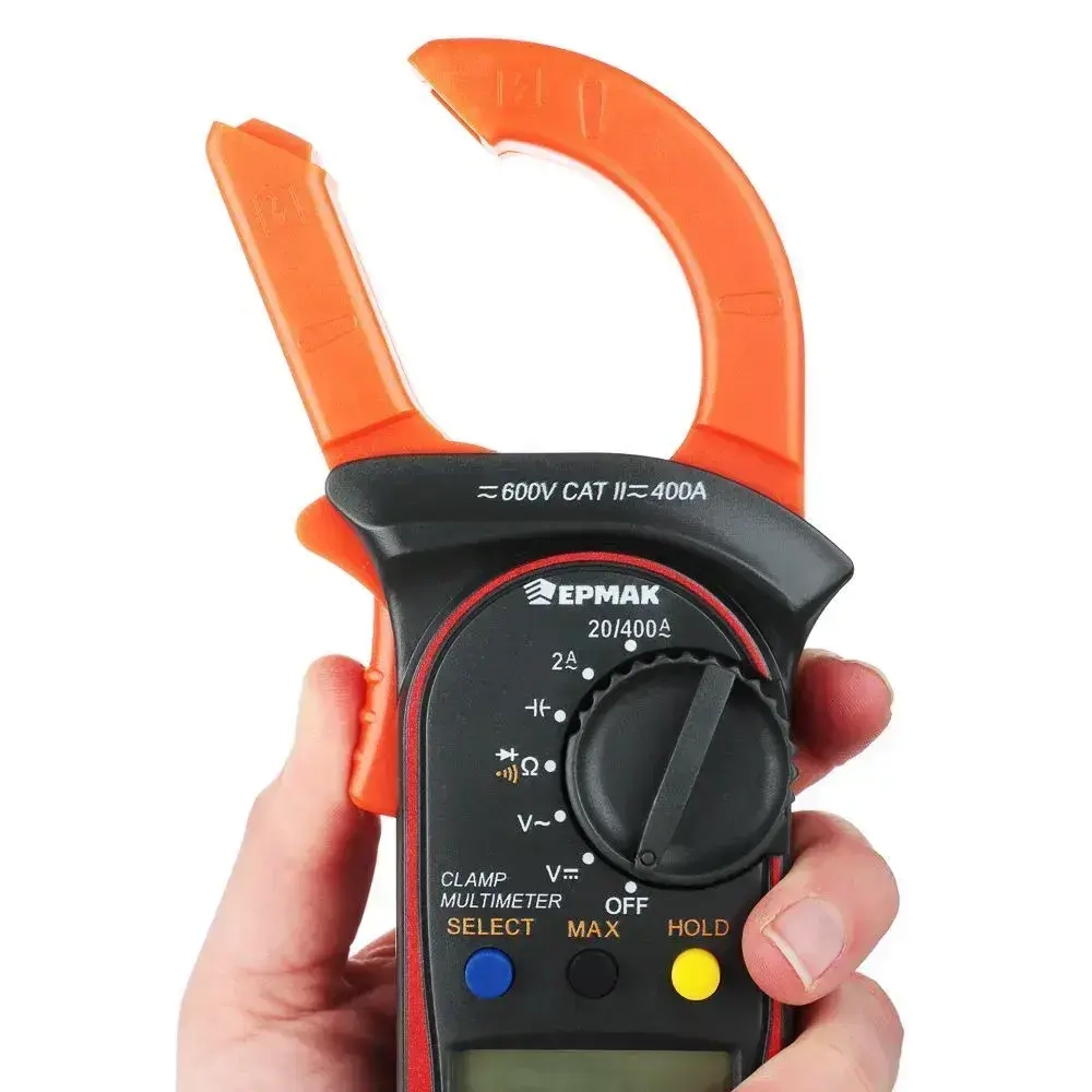 Клещи токоизмерительные ЕРМАК с мультиметром в мягком кейсе