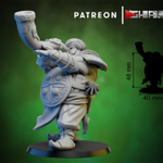 Grand Alliance Destruction Ogor Mawtribes Ogre Kingdoms Ogor Gluttons Воин огр №8 трубач миниатюра для dnd, днд, pathfinder, фентези, Настольная игра, НРИ, Варгейм, РПГ