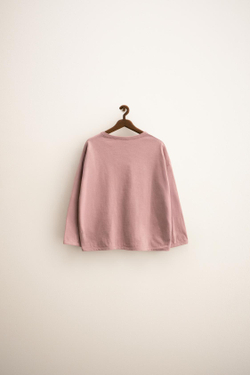 ZARA ZARA TIMELESS - ОДНОТОННАЯ ФУТБОЛКА, РОЗОВАТЫЙ