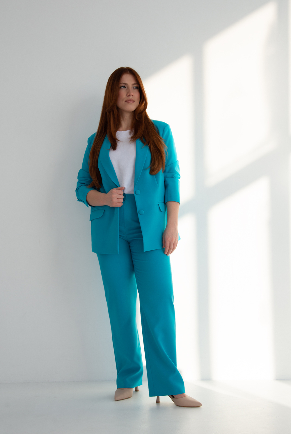 Жакет женский 3561зпа, бирюза #513Бир043561зпа