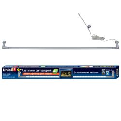 ULM-F31-9W-NW IP20 SILVER Светильник светодиодный поворотный для интерьерного освещения. В комплекте с адаптером. Длина 59 см. Материал корпуса алюминий. цвет серебро. Белый свет. Упаковка-картонная коробка.