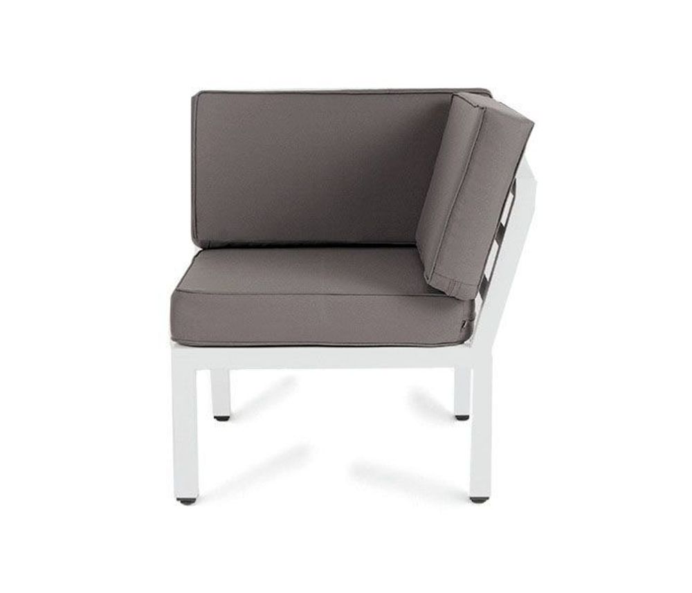 "Глория" модуль диванный угловой, каркас из алюминия