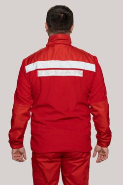 Толстовка флисовая мужская Скорая помощь Medicline цв. КРАСНЫЙ