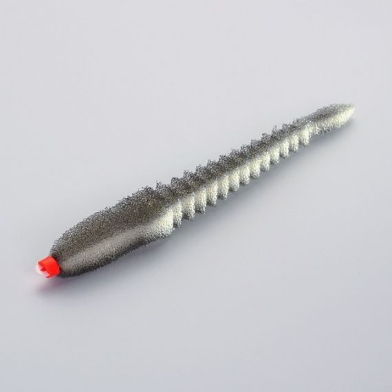 Приманки поролоновые 3D Ex WORM WBlack 12см под офсетный крючок № 1/0, 2/0, 3/0 10шт.