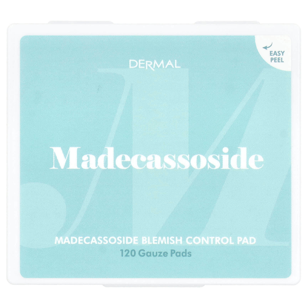 Dermal, Мадекассосидные прокладки для борьбы с пятнами, 120 марлевых салфеток