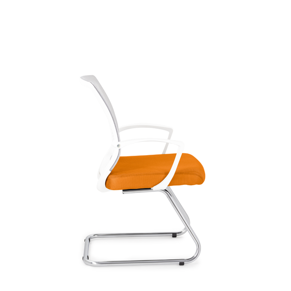 Кресло СН-800 Энжел белый Н/п Нео СН TW-71/Е105-к (серебристый/оранжевый)