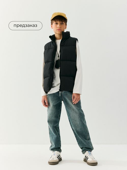 Жилет стеганый на молнии 