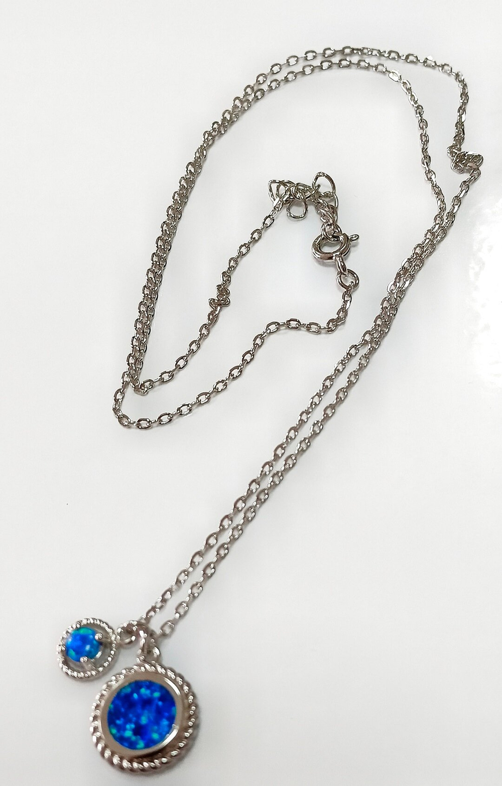 Колье из серебра с подвесками Эстерелла