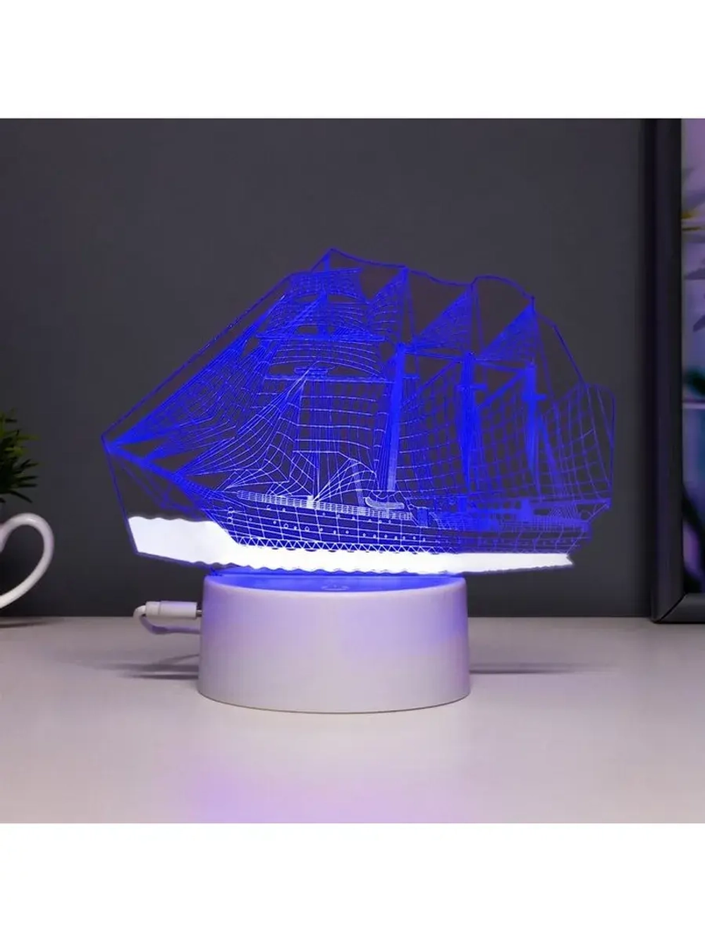 Светильник сенсорный «Фрегат» LED 7 цветов USB/от батареек б