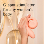 Персиковый вибромассажёр SVibe Gizi Snail Peach VG-PP