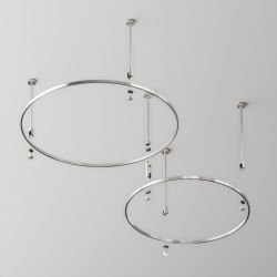 Шинопровод магнитный накладной/подвесной Maytoni Flarity TRX154-R-D800-PT