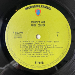 Винтажная виниловая пластинка LP Alice Cooper School's Out (Japan 1972) (No Obi) (1 Press) Public Animal