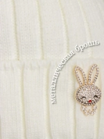 Шапка зимняя с ушками на завязках