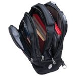 Рюкзак WENGER, универсальный, черный, красные полосы, "Rad", 30 л, 35х20х47 см, 1178215