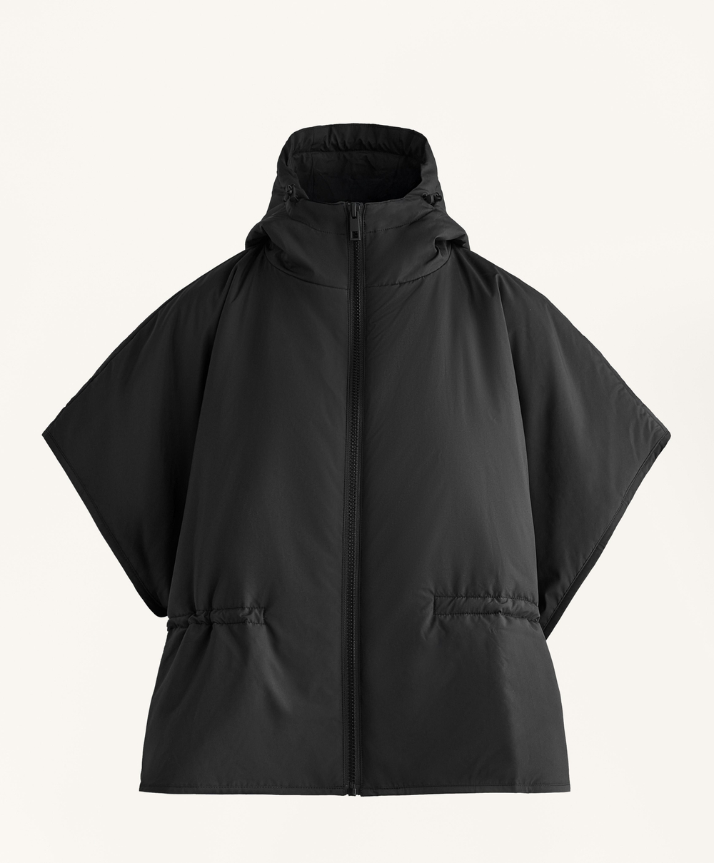 Oysho Утепленный жилет с капюшоном, черный