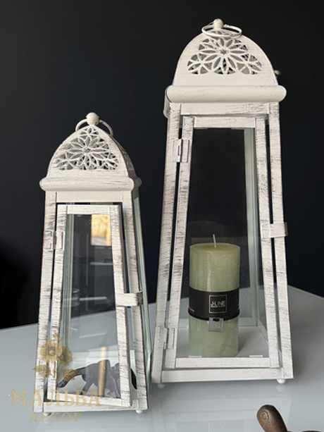 Набор подсвечников "Марсель" 2 шт 12x12x36 см и 17x17x48 см