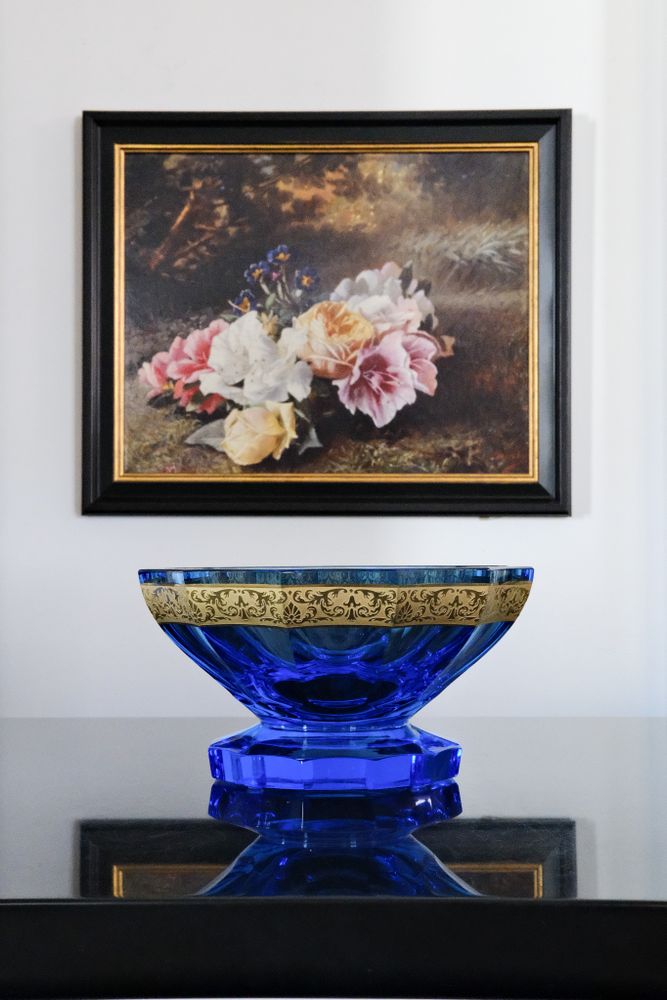 Чаша круглая на ножке Moser Tutti-Frutti, 25.5 см