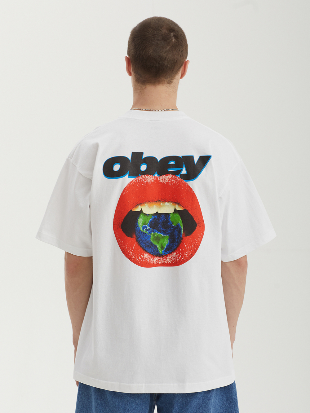 Мужская Футболка Obey Lips