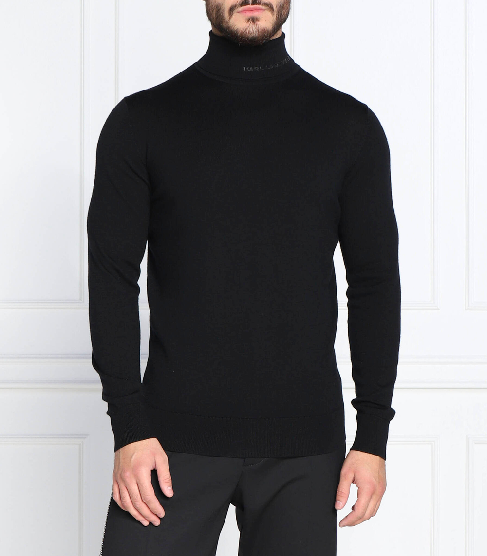 Хлопковый гольф Karl Lagerfeld - черный(655016 524399)