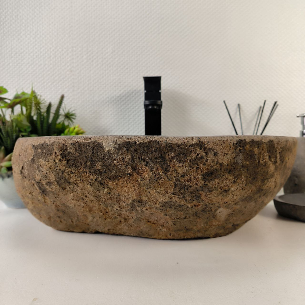 Раковина из речного камня RS-65222 48*41*15 0856