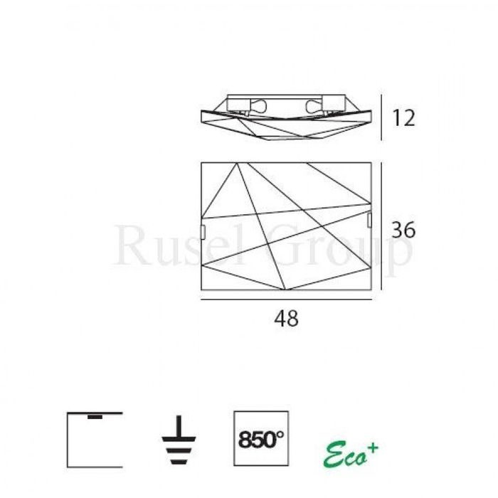 Потолочный светильник Linea Light Face 7476