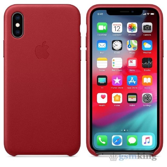 Leather Case iPhone XS Max Product Red (Красный)