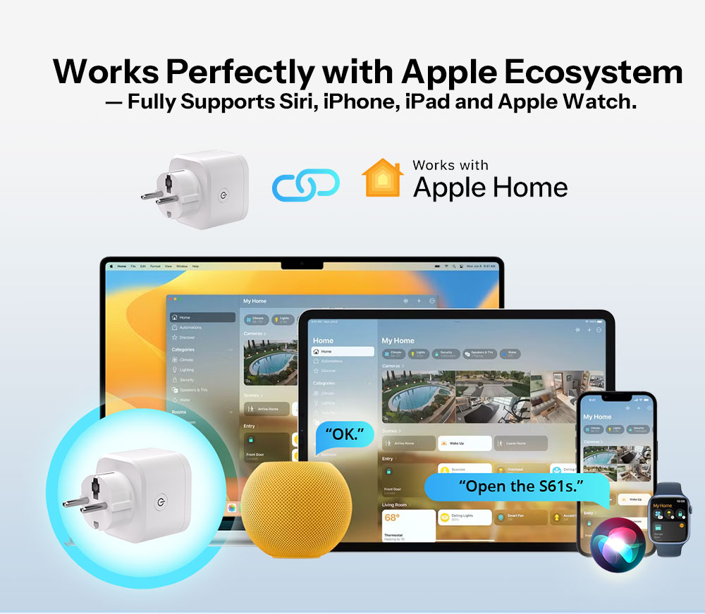 Розетка SONOFF WiFi S61STPF MATTER