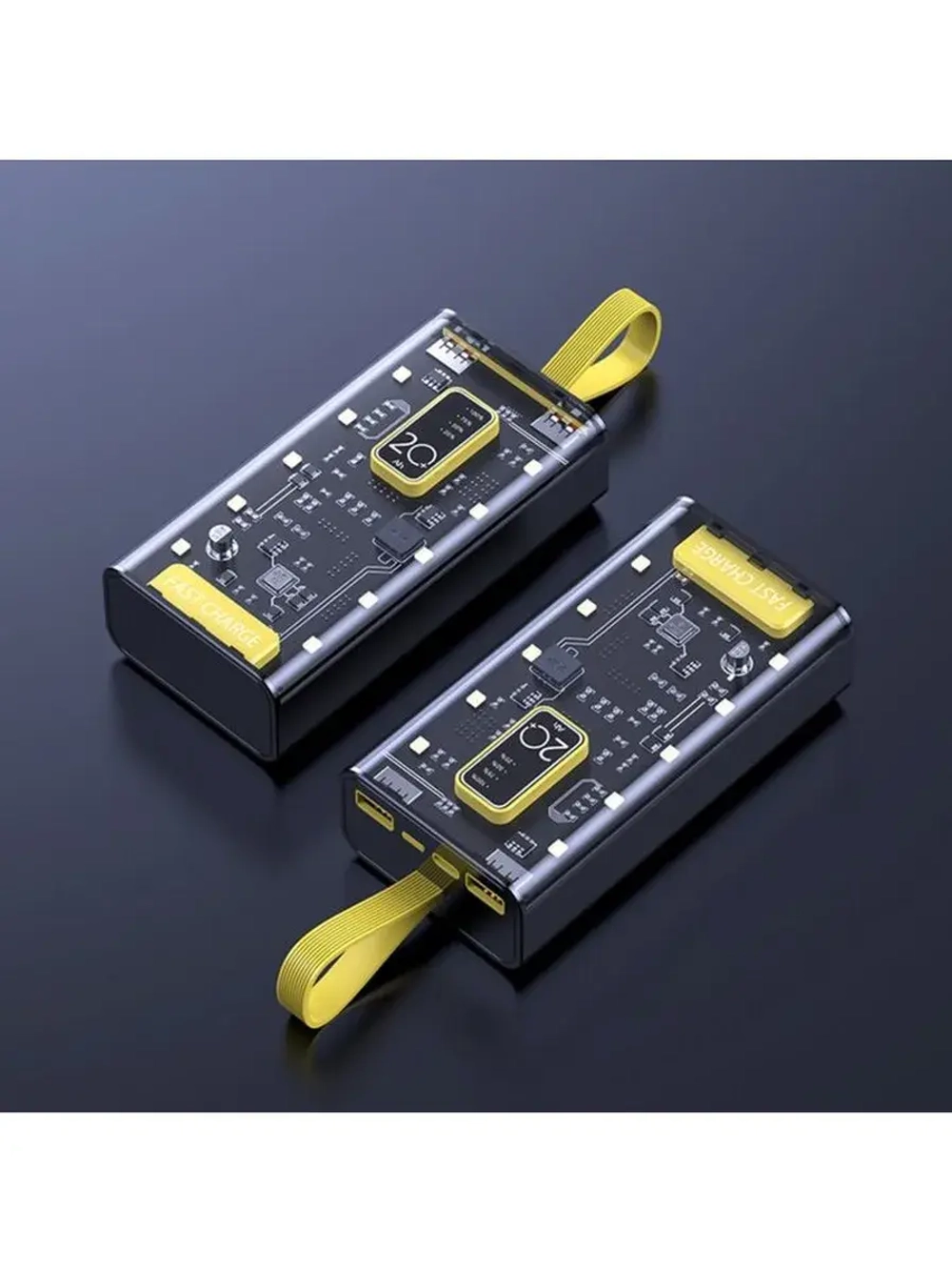 Внешний портативный аккумулятор CRR-33, 20000 мАч, 2USB, Typ