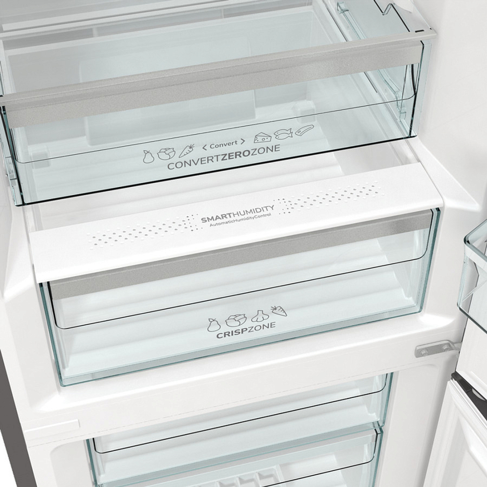 Отдельностоящий двухкамерный холодильник Gorenje NRC6203SXL5