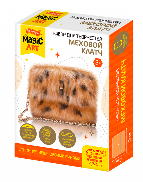 Набор для творчества Меховой клатч Рысь