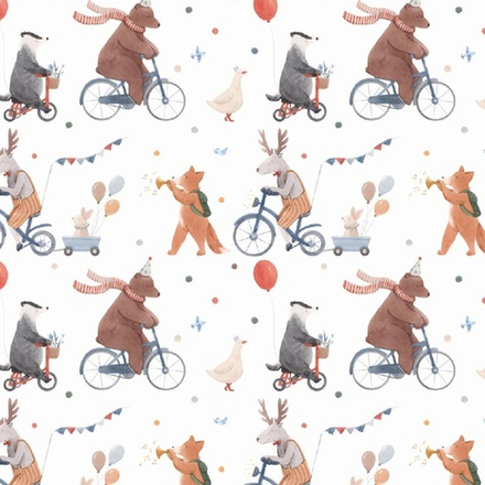 Бумага упак Зверята 70х100см