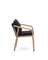 Стул Malaret, массив эвкалипта, черный