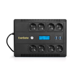 Источник бесперебойного питания  Exegate NEO Smart LHB-650.LCD.AVR.8SH.CH.RJ.USB