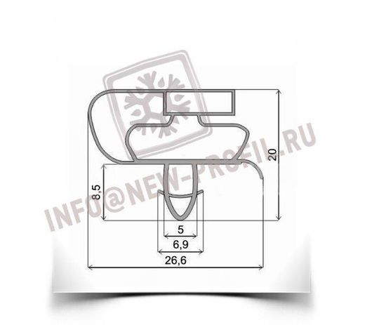 Уплотнитель 68*56 см для холодильника Атлант МХМ-1733-03 (морозильная камера) Профиль 021