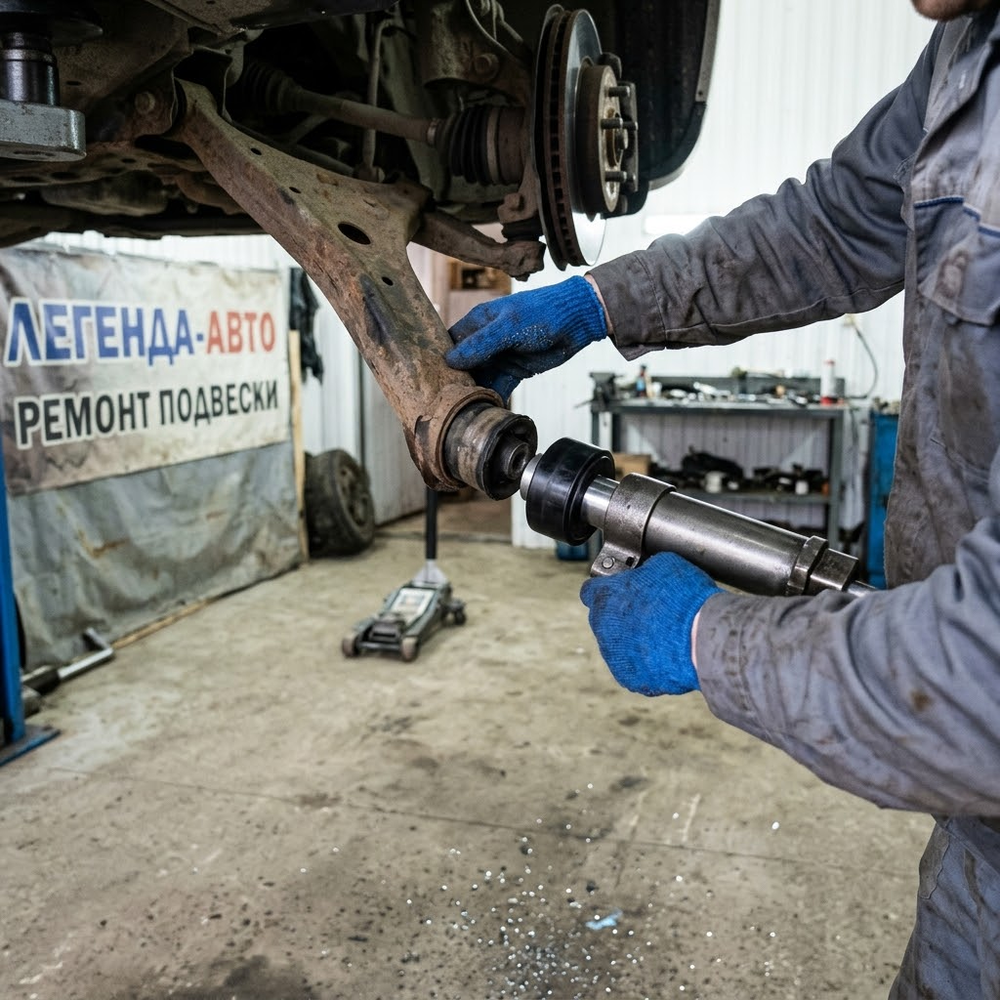 Сайлентблок рычага переднего нижнего замена