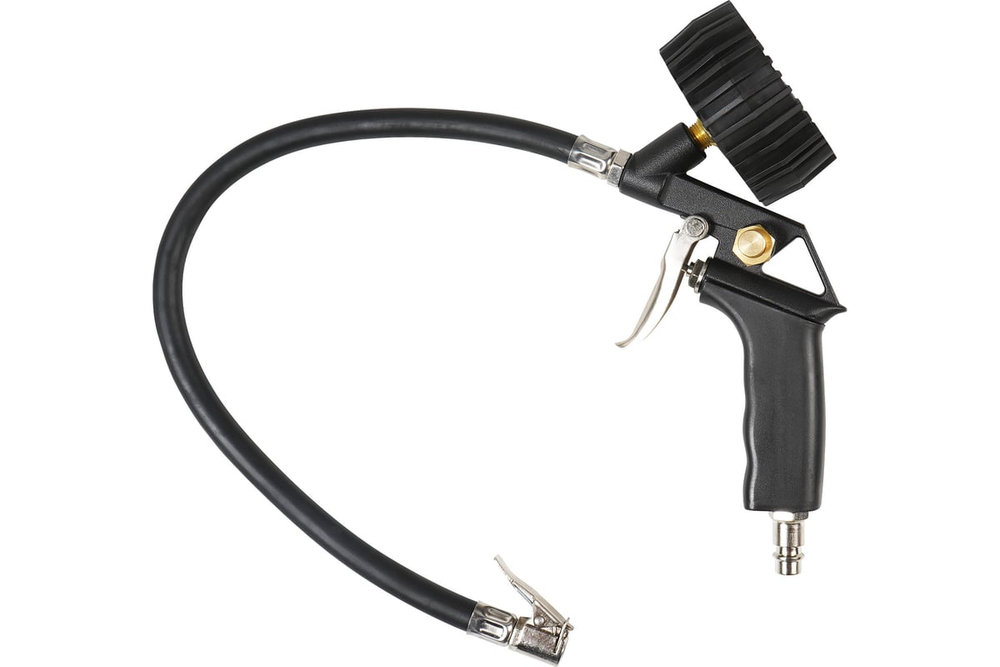 Пневматический пистолет для накачки шин с манометром 8 атм AIRLINE ATBU037