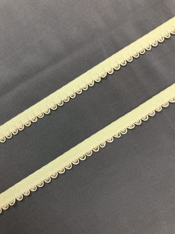 Отделочная резинка ажурная мятная 11 мм