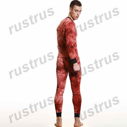 Мужская футболка с длинным рукавом красная Wang Jiang WG00146