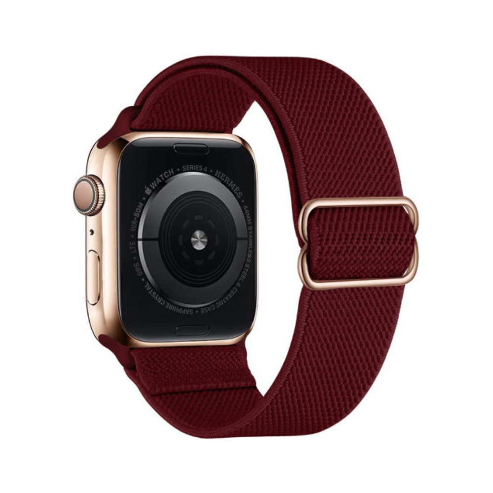 Эластичный ремешок Apple Watch, 38/40/41, S/M, M/L, бордовый