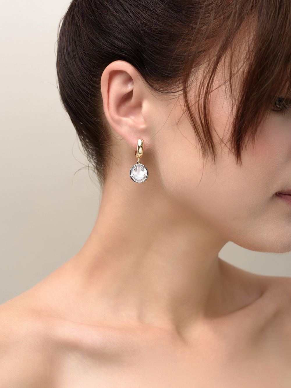 Серьги "Smile Gun" Bicolor