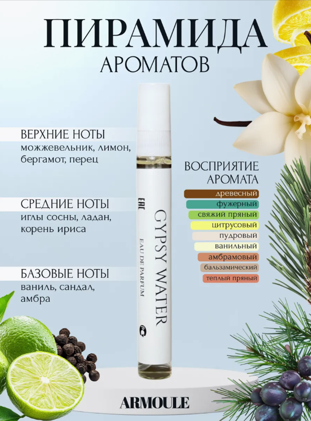 Духи Armoule  Gypsy Water 10 мл