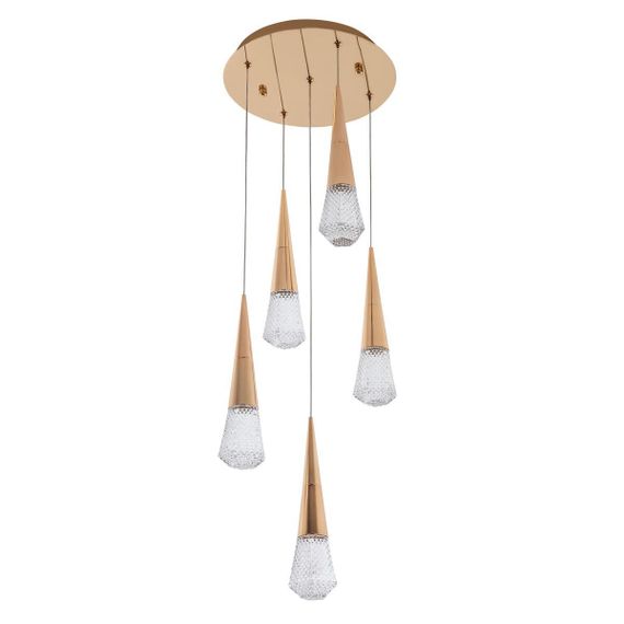 Подвесной светодиодный светильник Modelux ML.3315.5 GD