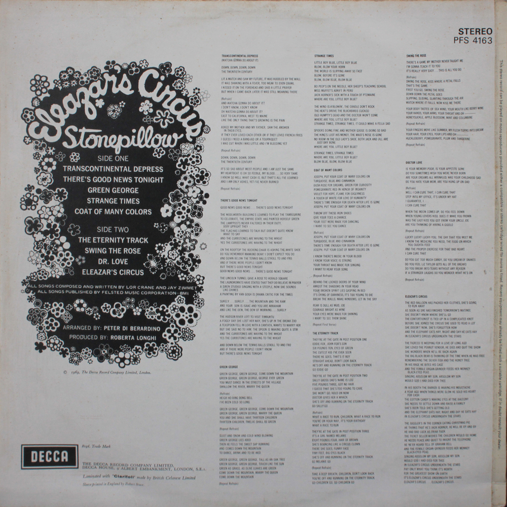 Stonepillow / Eleazar's Circus (LP)