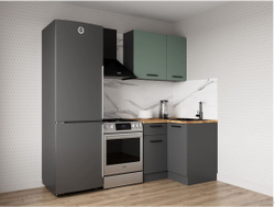 Кухонный гарнитур угловой Изумруд 1000х1000 мм (38мм)