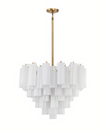 Люстра “Толбот” c белым стеклом