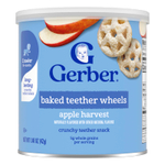 Gerber, запеченные прорезыватели для зубов, для детей от 10 месяцев, яблочный урожай, 42 г (1,48 унции)
