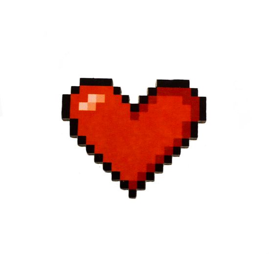 Деревянный значок. Пиксель