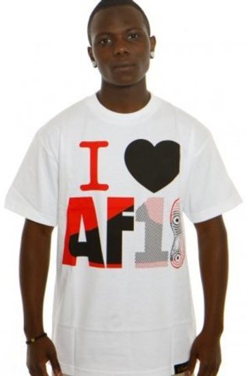 Футболка Sneaktip I Love Air Force 1 белая