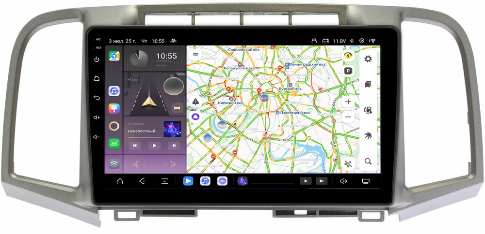 Магнитола для Toyota Venza 2008-2016 - Kuberg QLed, Android 13, TS20, CarPlay, SIM-слот