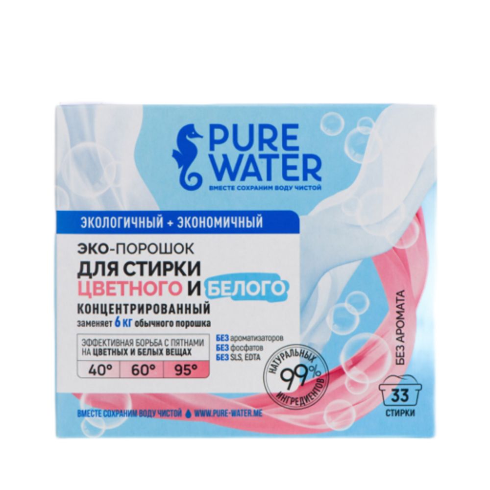 Стиральный порошок Pure Water 1000 гр (PURE WATER) Стиральный порошок Pure Water 1000 гр (PURE WATER)